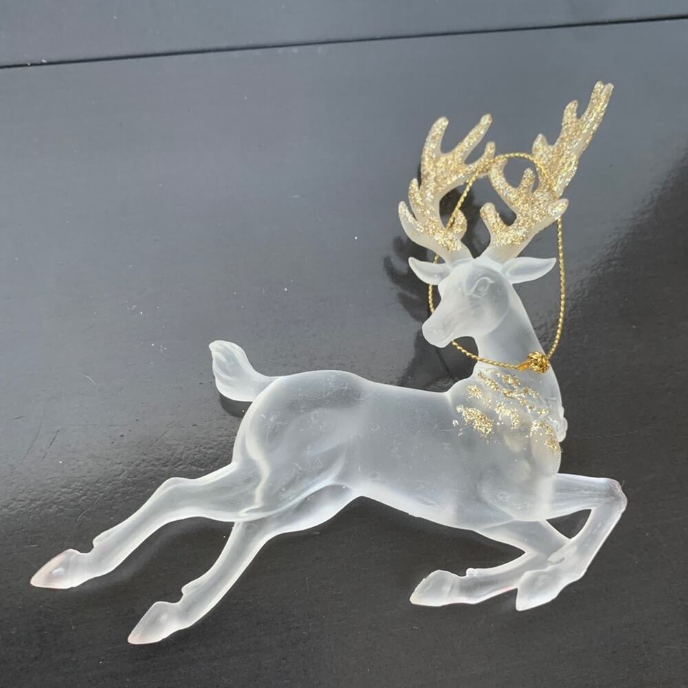 Frosted Reindeer Ornament